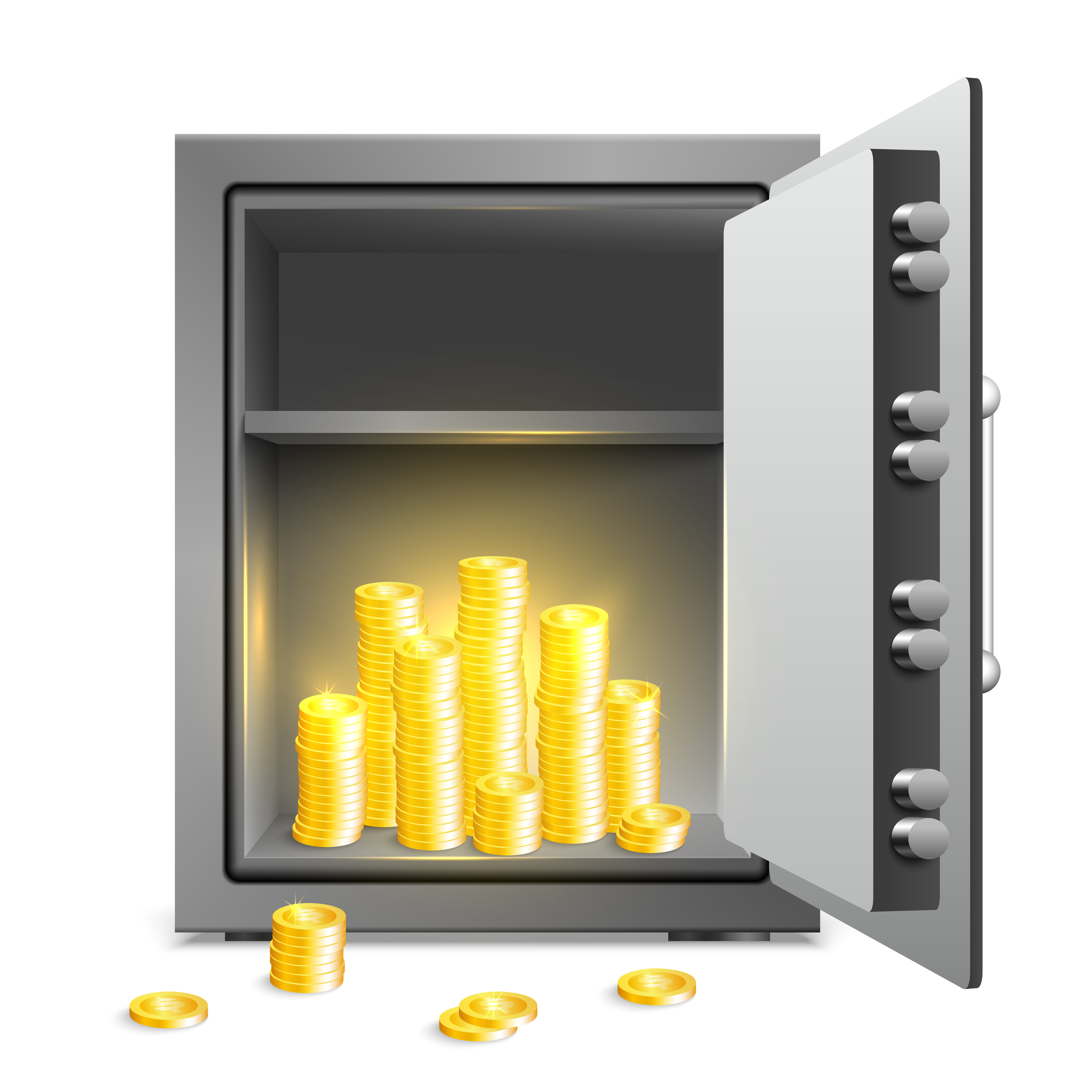 this image represents valuables in bank-locker.