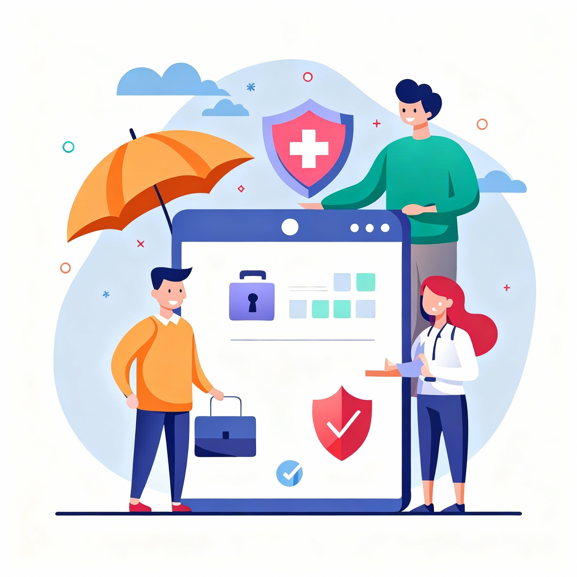 This image represents people are happy in buying online health insurance plan